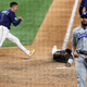 The Rays won yesterday’s four-hour game in spectacular fashion. Put another way, the Dodgers choked.